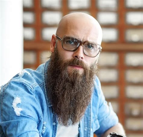 glasses for bald men with beards|bald beard glasses style.